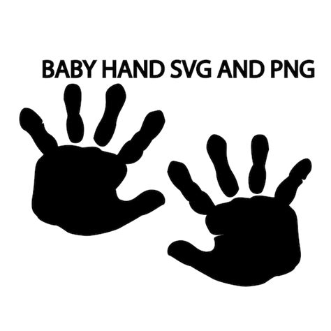 Download 777+ silhouette baby handprint svg Creativefabrica